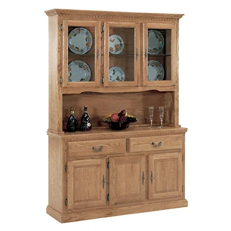 Casual China Cabinet with Three Doors